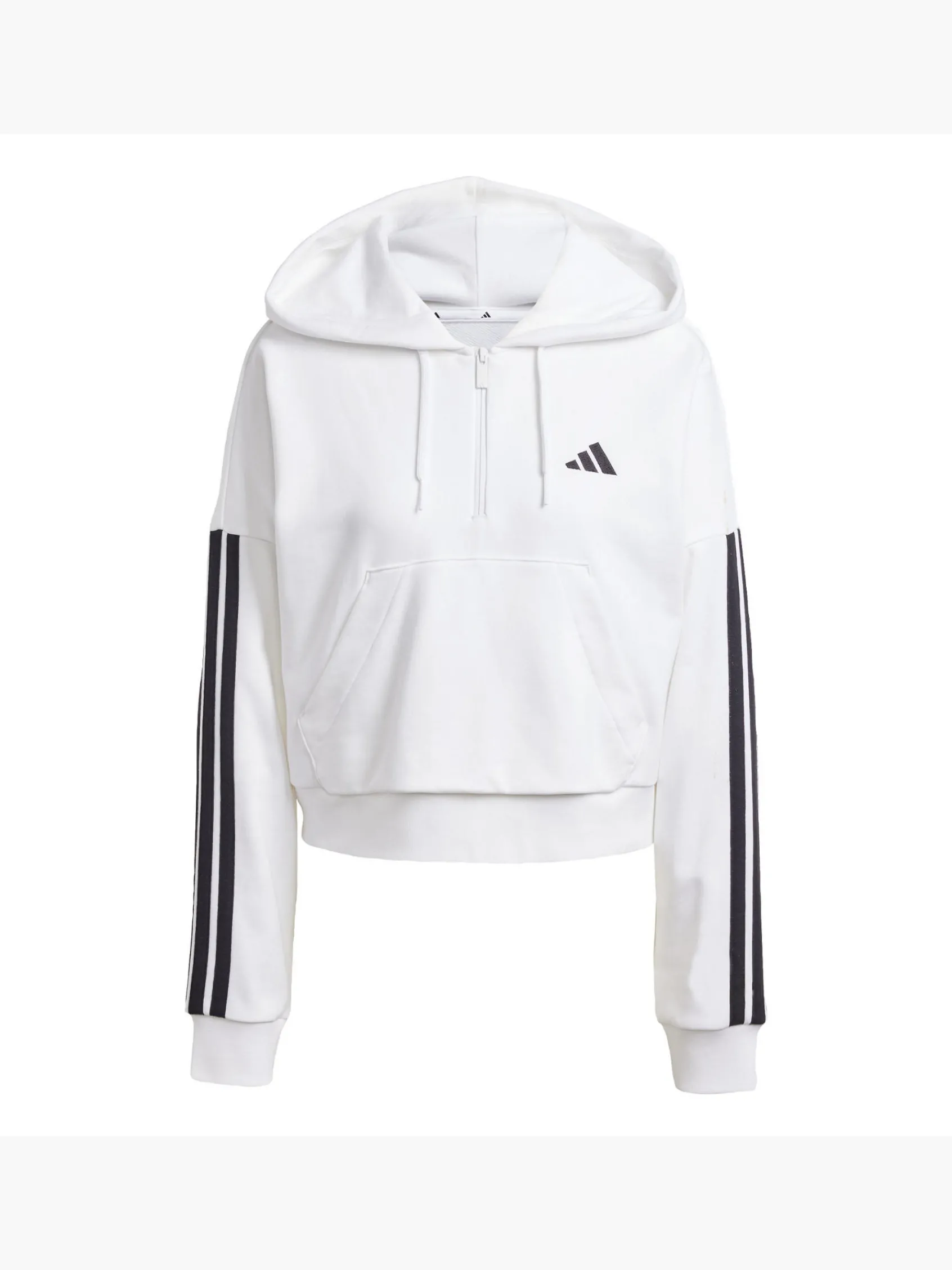 Damen adidas Essentials 3-Streifen French Terry Quarter-Zip Hoodie