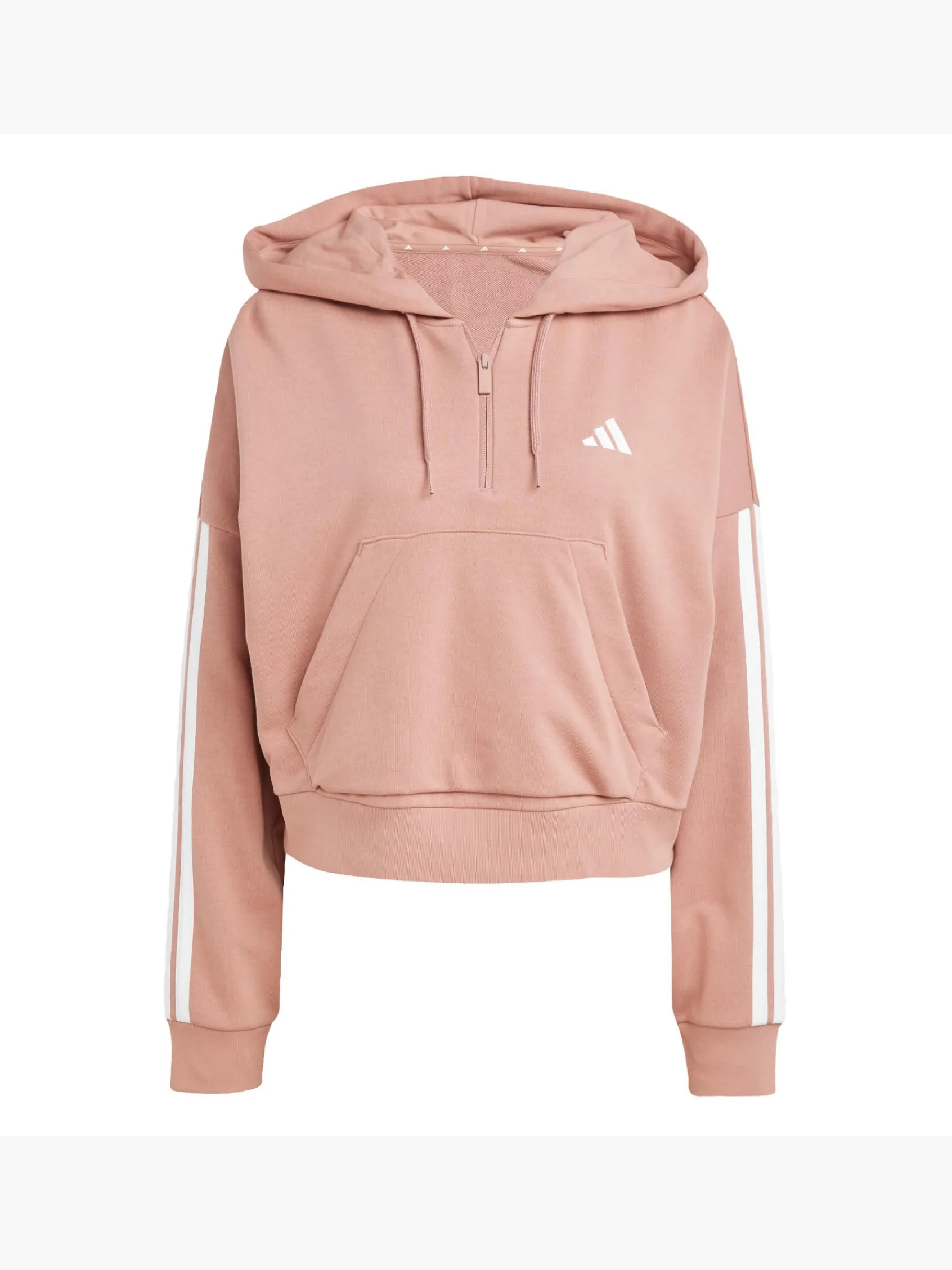 Damen adidas Essentials 3-Streifen French Terry Quarter-Zip Hoodie
