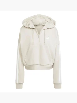 Damen adidas Essentials 3-Streifen French Terry Quarter-Zip Hoodie