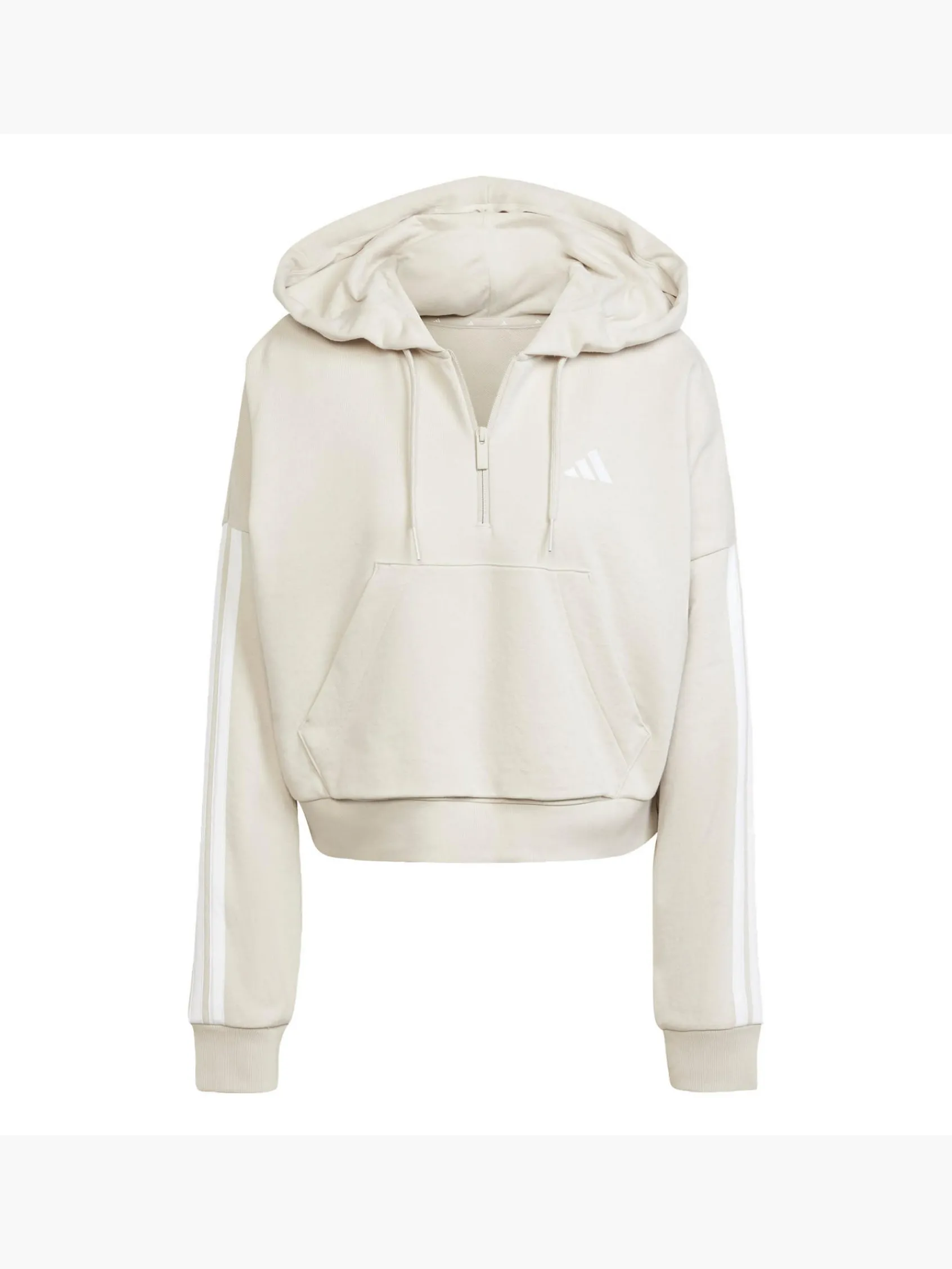 Damen adidas Essentials 3-Streifen French Terry Quarter-Zip Hoodie