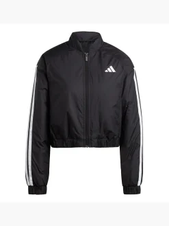 Damen adidas Essentials 3-Streifen Insulated Crop Bomberjacke