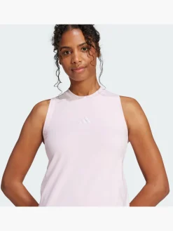 Damen adidas Essentials 3-Streifen Long Racerback Kleid