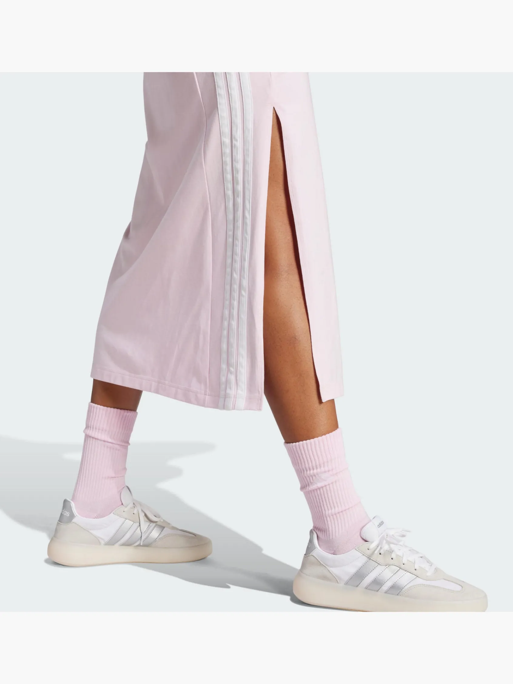Damen adidas Essentials 3-Streifen Long Racerback Kleid