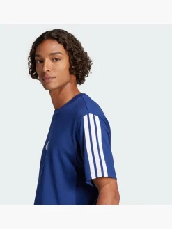 Herren adidas Essentials 3-Streifen Single Jersey T-Shirt