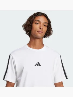 Herren adidas Essentials 3-Streifen Single Jersey T-Shirt
