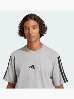 Herren adidas Essentials 3-Streifen Single Jersey T-Shirt