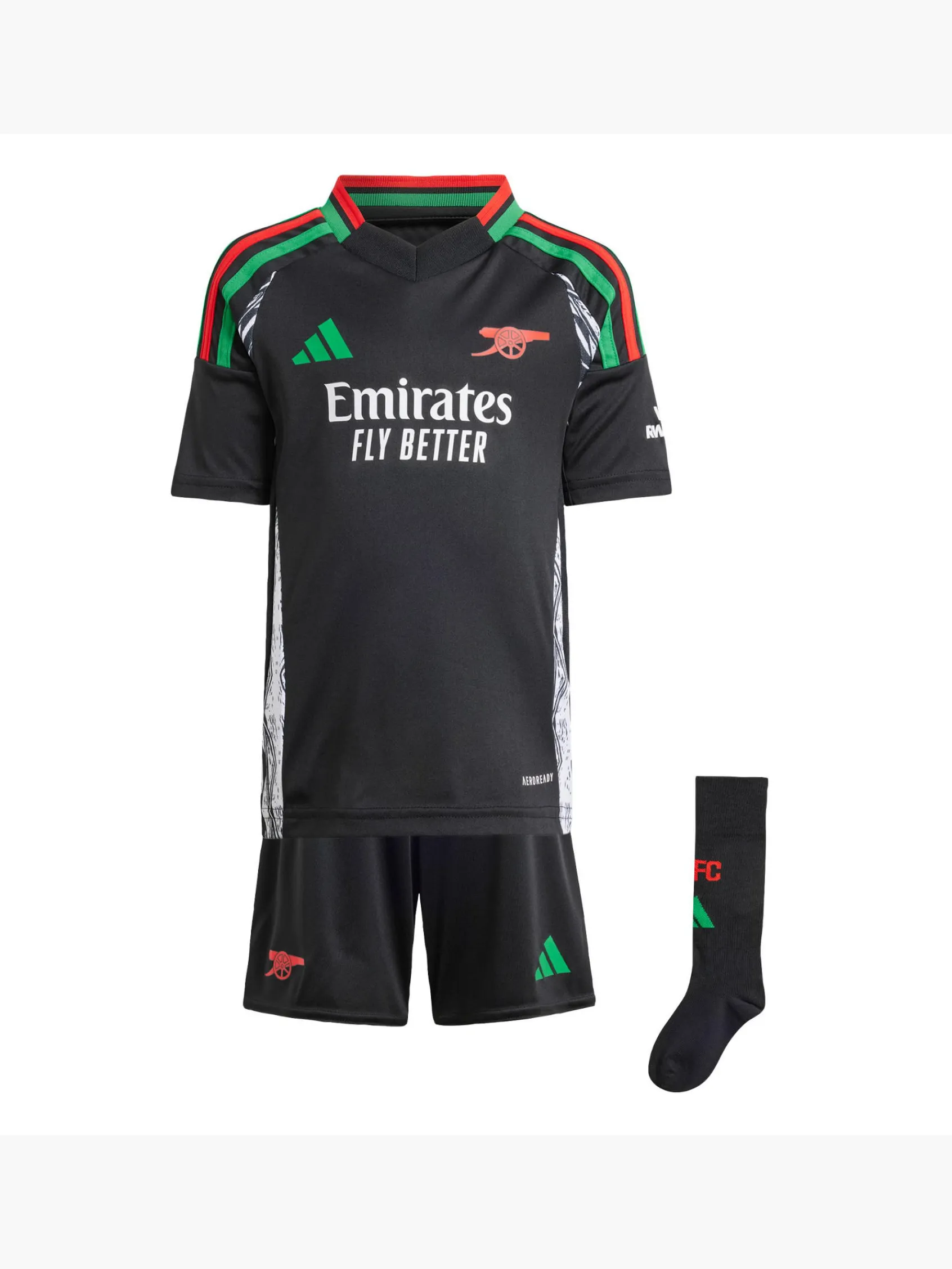 Kinder adidas FC Arsenal 24/25 Mini-Auswärtsausrüstung
