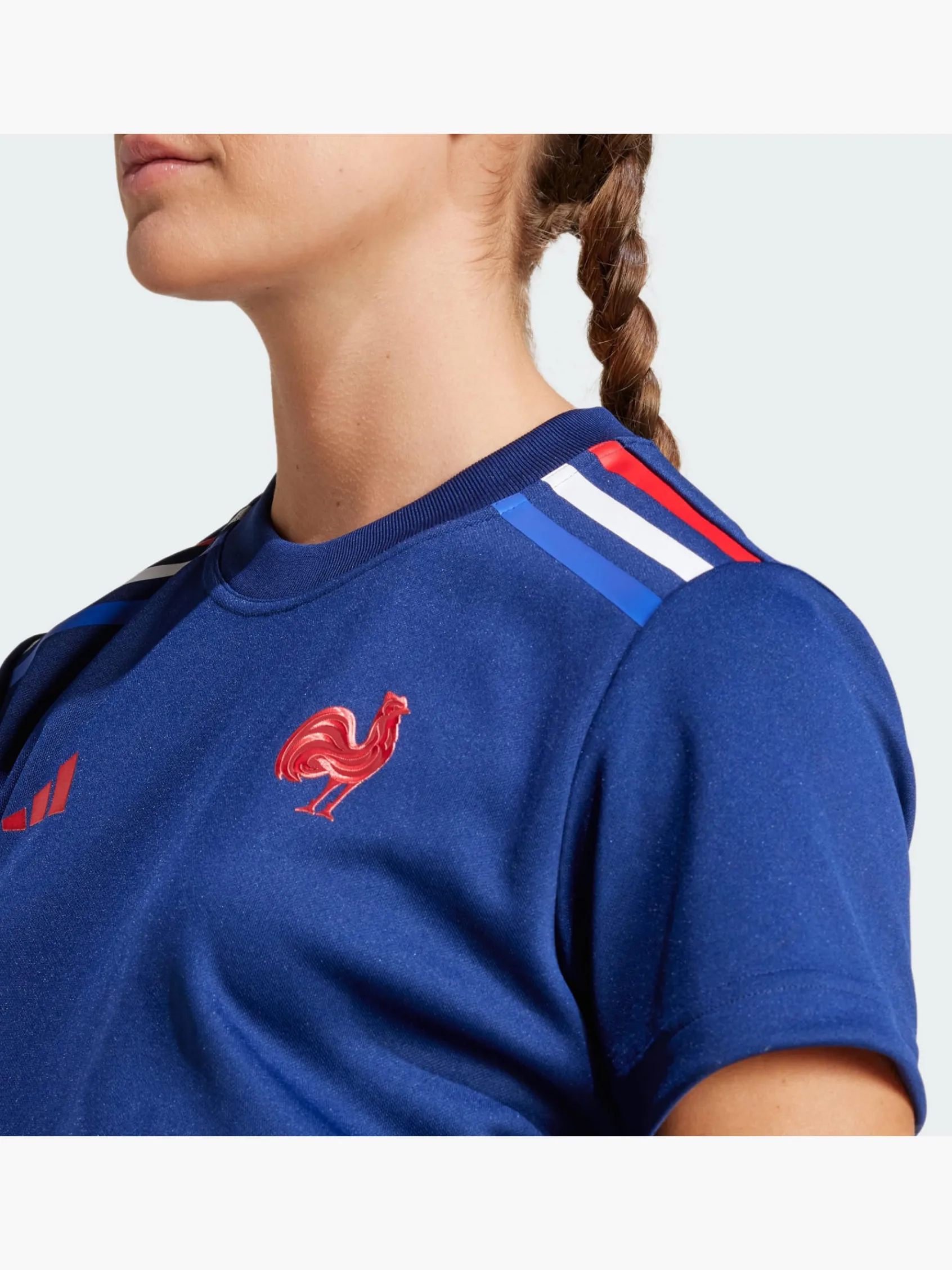 Damen adidas Frankreich Rugby Supporter Heimshirt