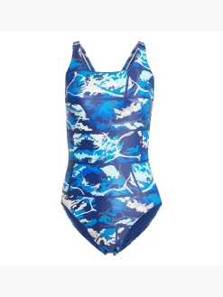 Damen adidas Graphic C-Back Badeanzug