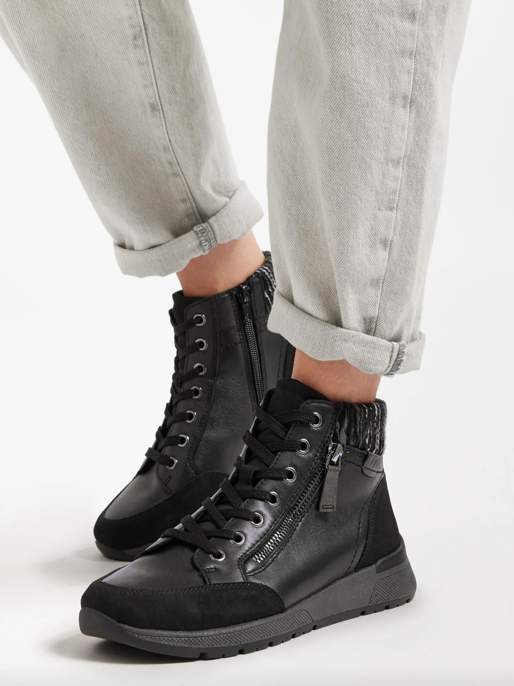 Damen Medicus Hoher Leder Komfort Sneaker Sneaker