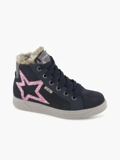 Kinder elefanten Hoher Leder Sneaker HUA, Weite M