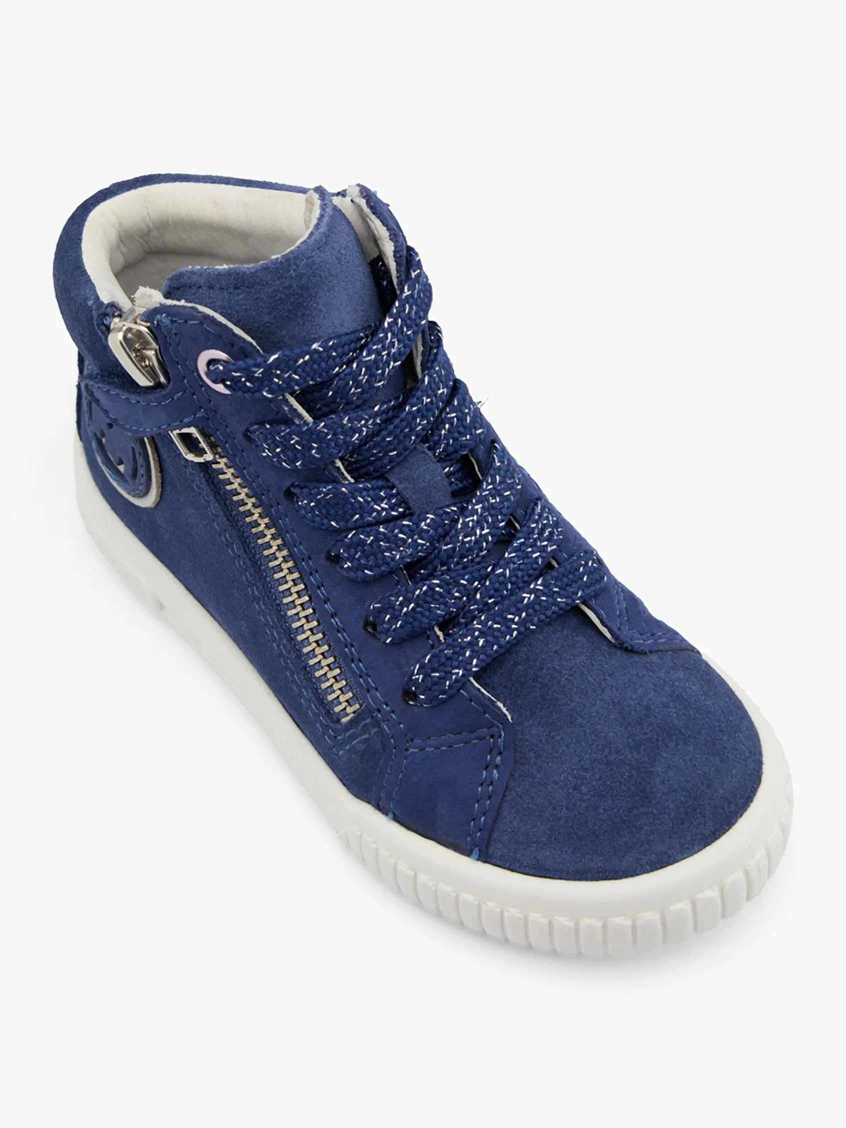 Kinder elefanten Hoher Leder Sneaker REA, Weite M