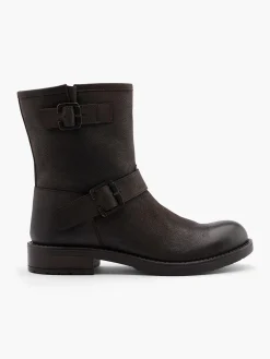 Damen 5th Avenue Leder Bikerboots