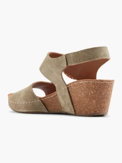 Damen 5th Avenue Leder Keilsandalette