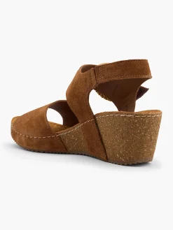 Damen 5th Avenue Leder Keilsandalette