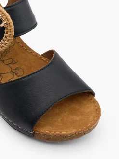 Damen 5th Avenue Leder Keilsandalette
