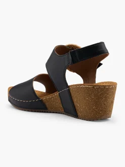 Damen 5th Avenue Leder Keilsandalette