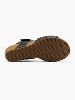 Damen 5th Avenue Leder Keilsandalette