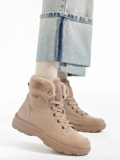 Damen Medicus Leder Komfort Schnürboots