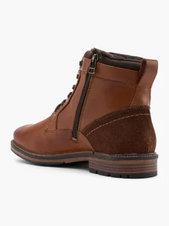 Herren CAFE MODA Leder Schnürboots