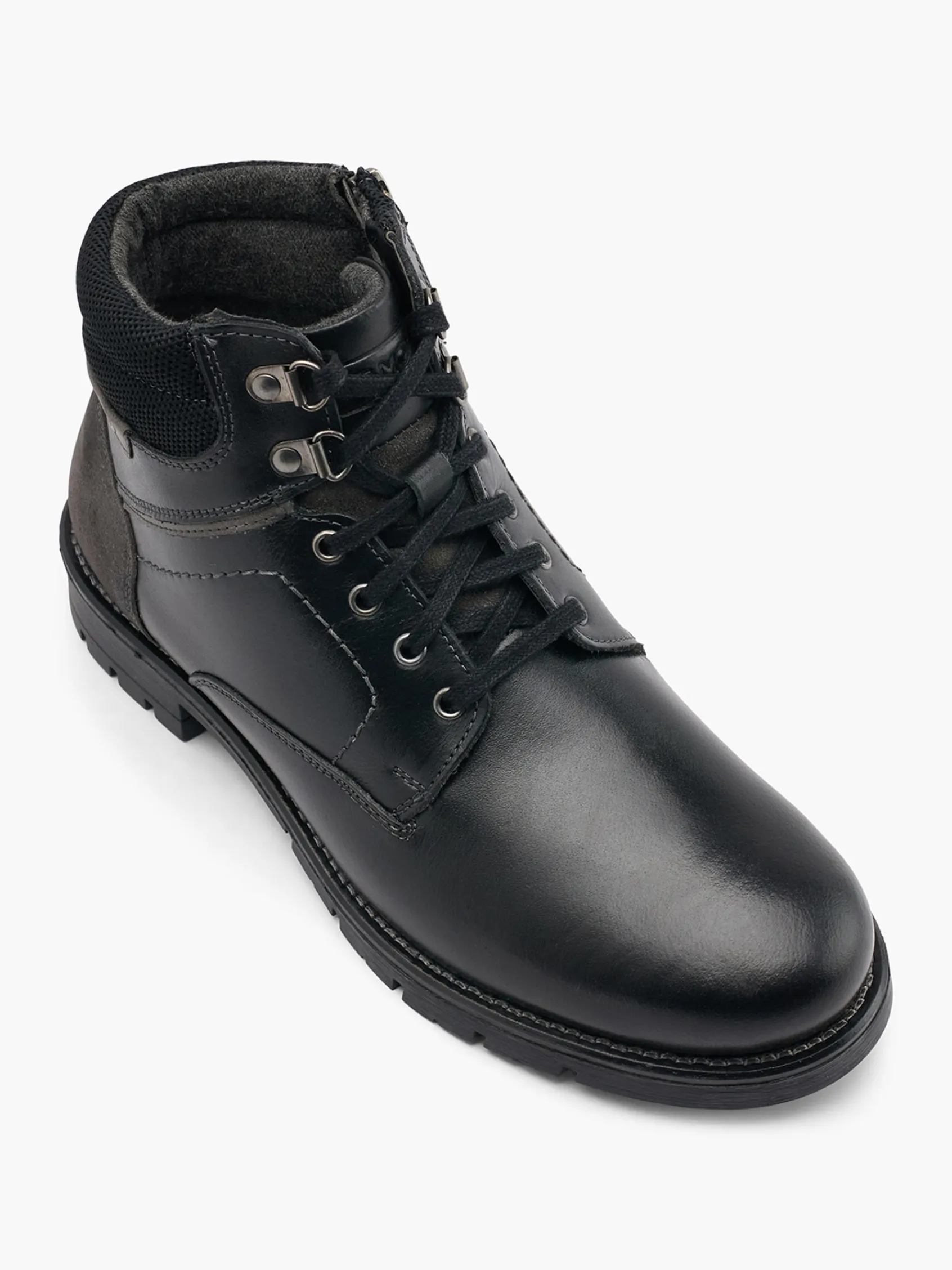 Herren CAFE MODA Leder Schnürboots