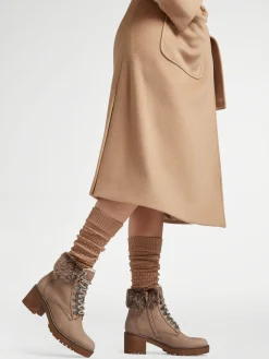 Damen 5th Avenue Leder Schnürstiefelette