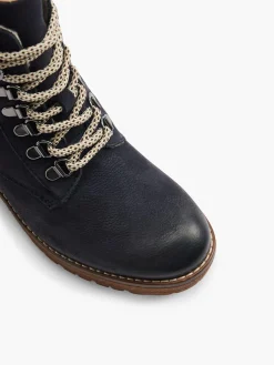 Damen 5th Avenue Leder Schnürstiefelette