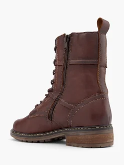 Damen 5th Avenue Leder Schnürstiefelette