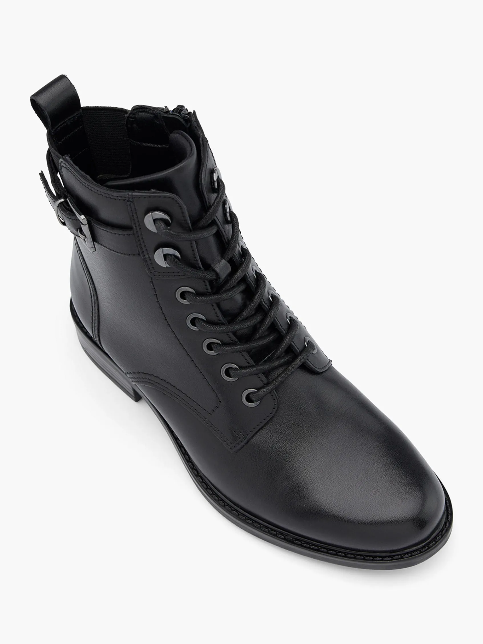 Damen 5th Avenue Leder Schnürstiefelette