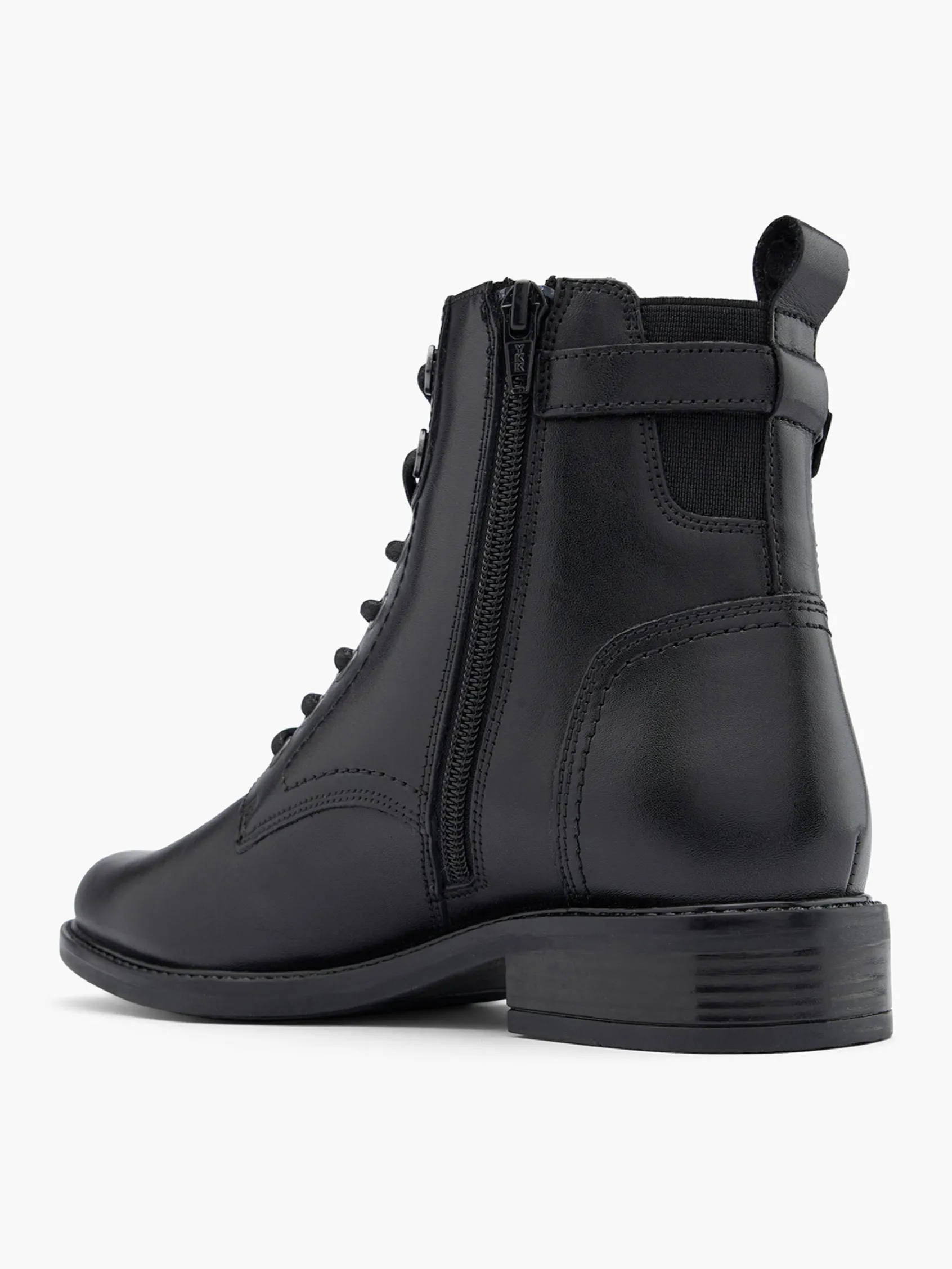 Damen 5th Avenue Leder Schnürstiefelette