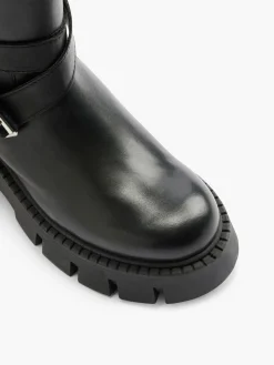 Damen Catwalk Leder Stiefel