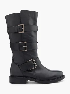 Damen Catwalk Leder Stiefel