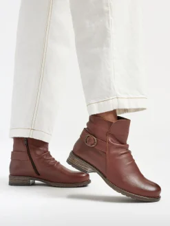 Damen 5th Avenue Leder Stiefelette