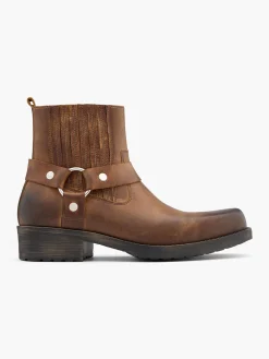 Herren AM SHOE Leder Stiefelette