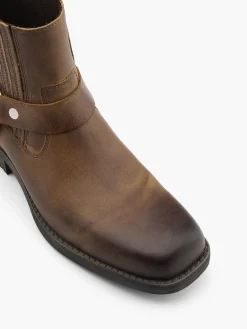 Herren AM SHOE Leder Stiefelette