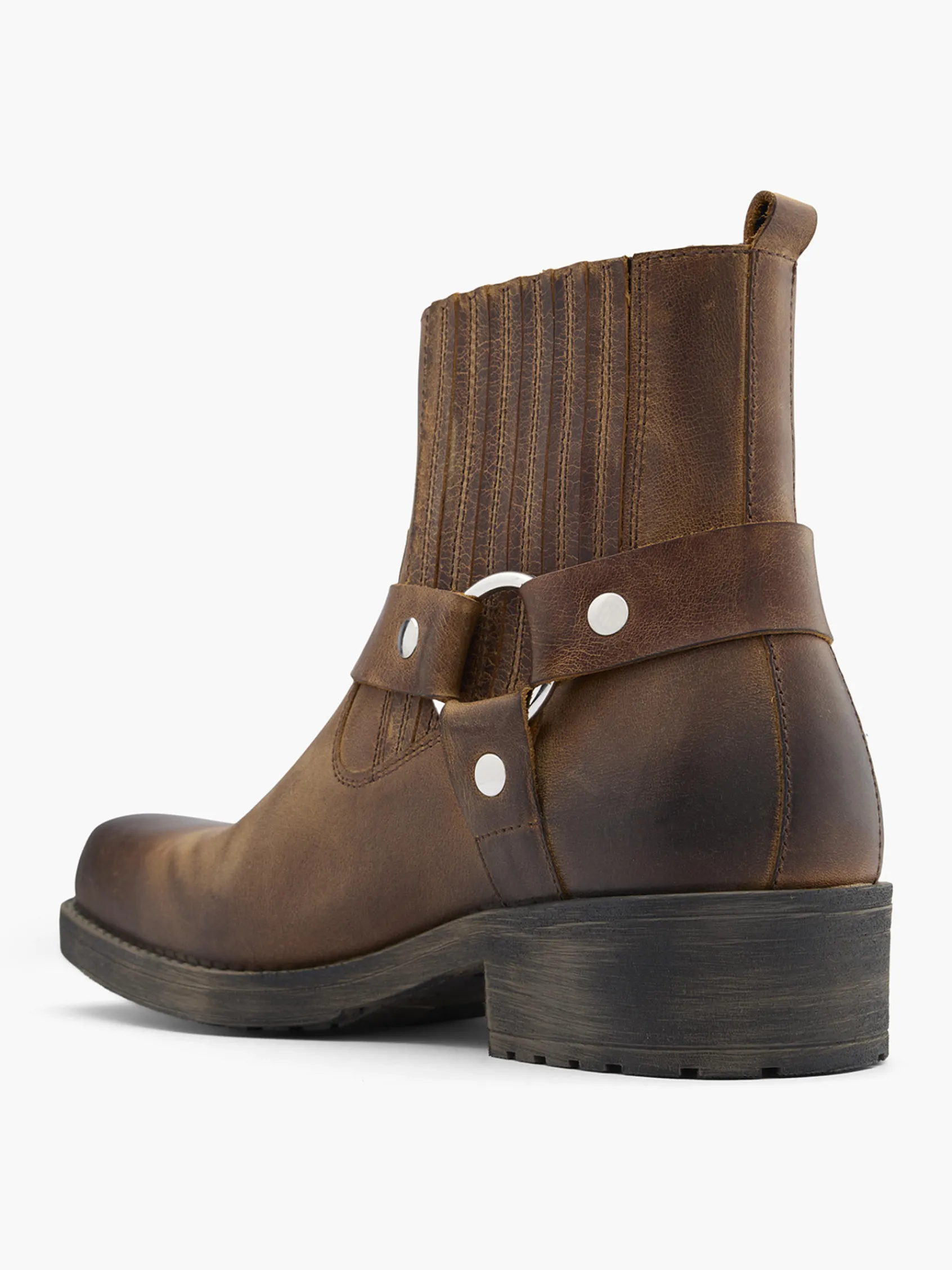 Herren AM SHOE Leder Stiefelette
