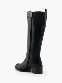 Damen 5th Avenue Leder Weitschaftstiefel