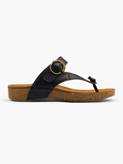 Damen 5th Avenue Leder Zehentrenner
