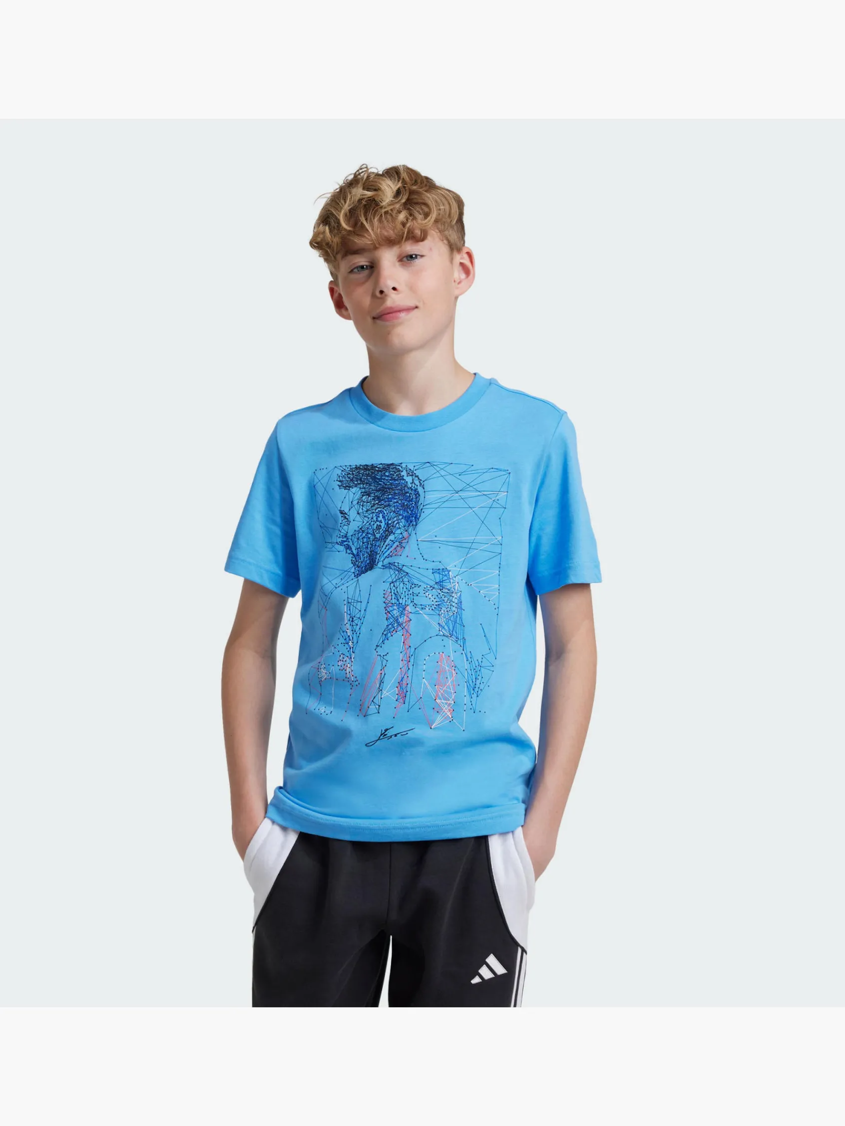 Kinder adidas Messi Football Graphic Kids T-Shirt