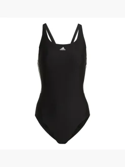 Damen adidas Mid 3-Streifen Badeanzug
