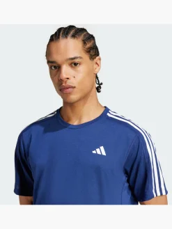 Herren adidas Own the Run 3-Streifen T-Shirt