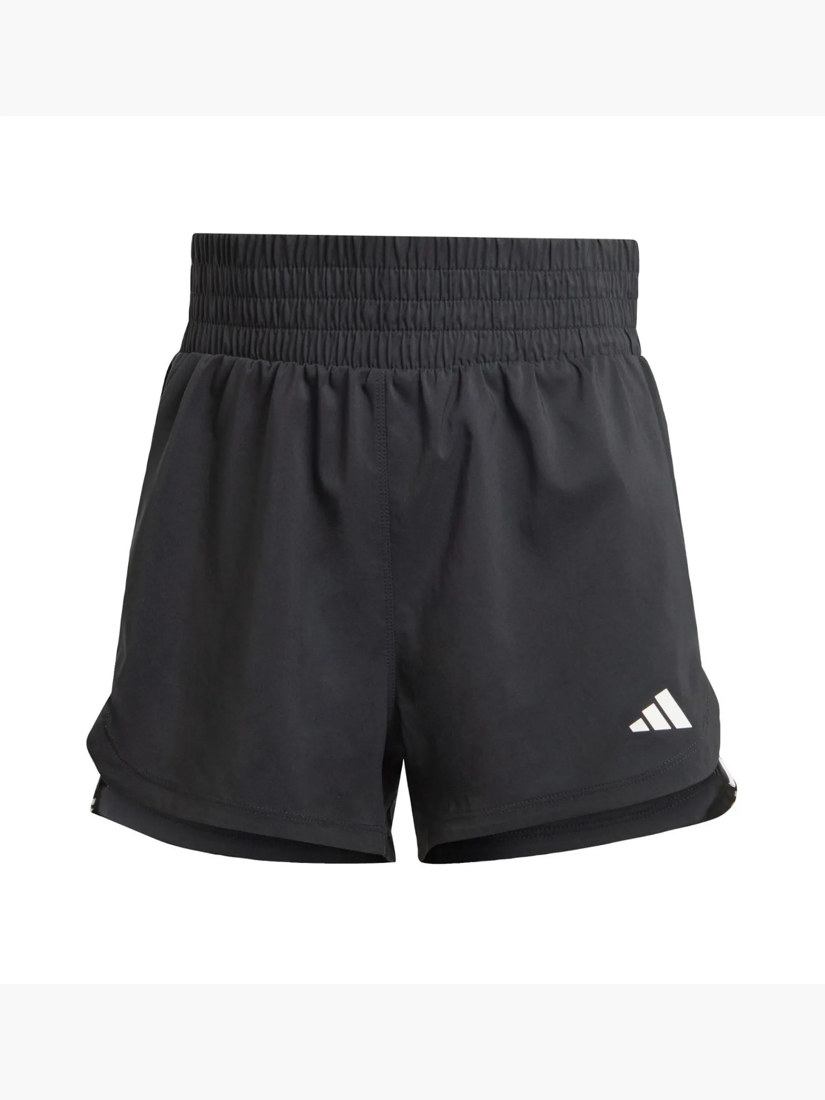 Damen adidas Pacer Training 3-Streifen Woven High-Rise Shorts