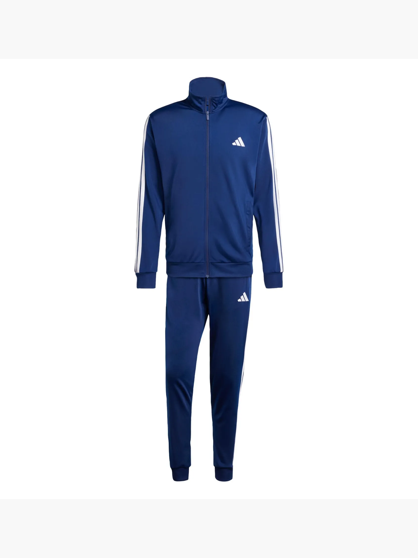 Herren adidas Sportswear Basic 3-Streifen Tricot Trainingsanzug