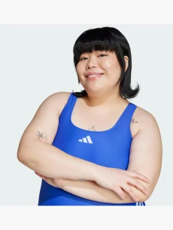 Damen adidas 3-Streifen C-Back Badeanzug – Große Größen