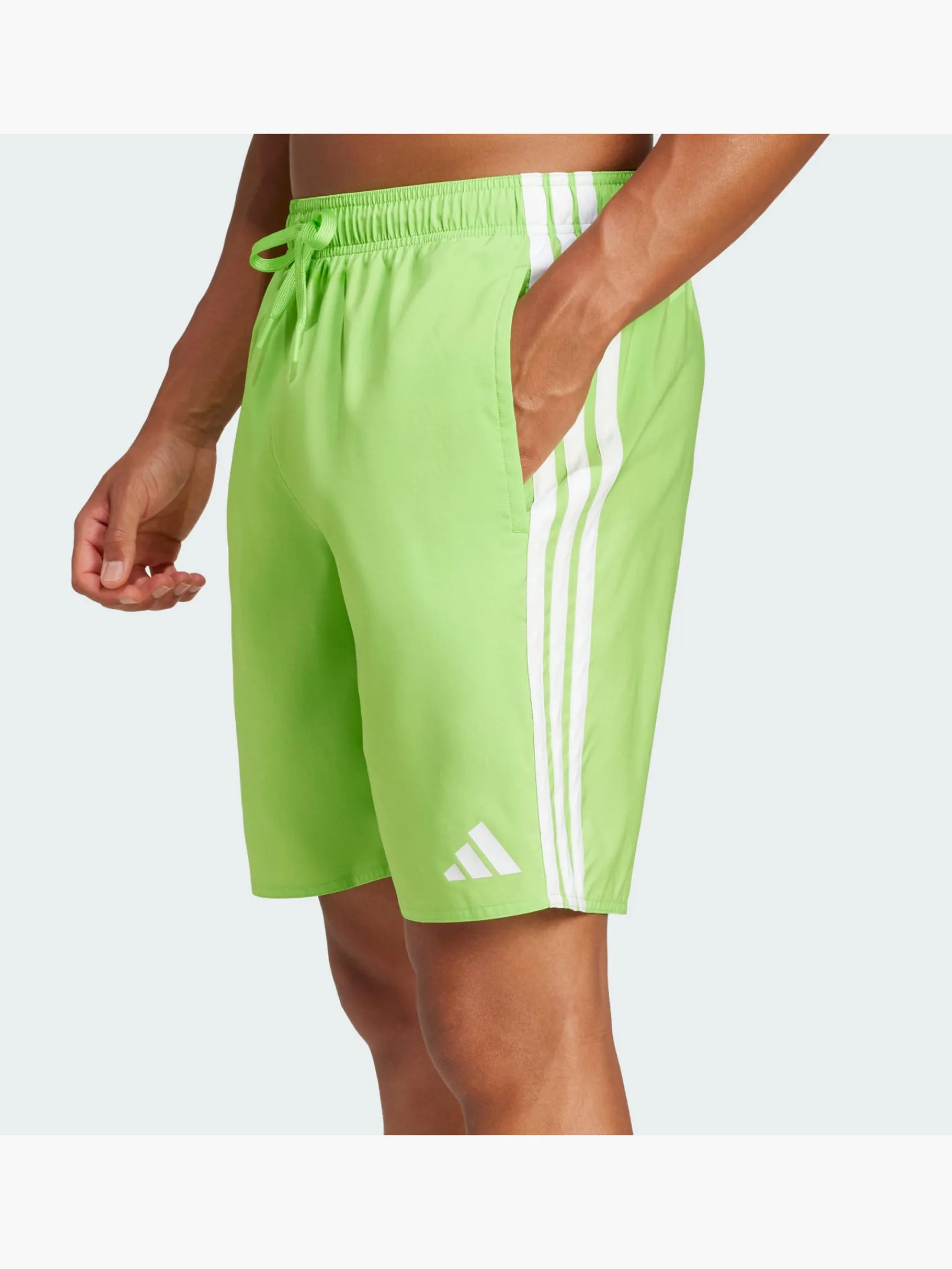 Herren adidas 3-Streifen 8-Inch Badeshorts
