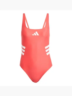 Damen adidas 3-Streifen U-back Badeanzug