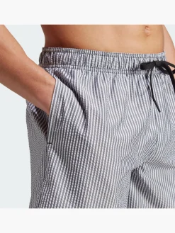 Herren adidas Stripey Classics Short Length Badeshorts