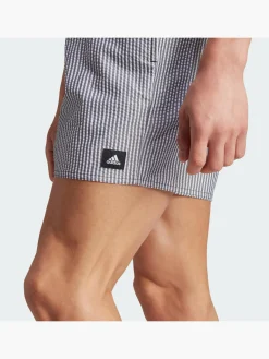 Herren adidas Stripey Classics Short Length Badeshorts