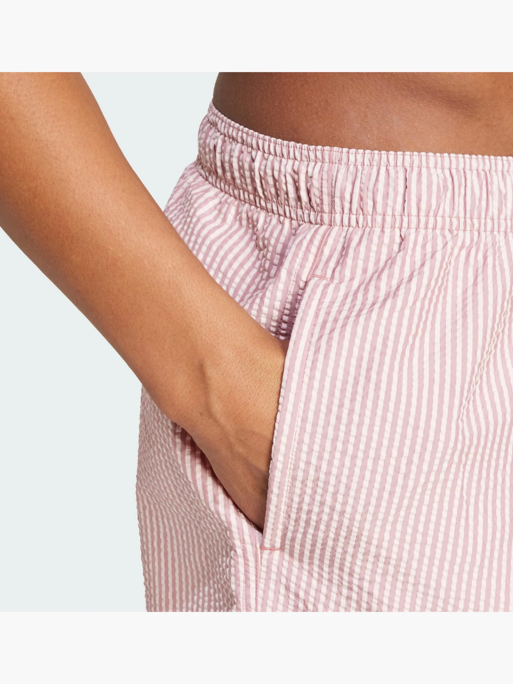 Herren adidas Stripey Classics Short Length Badeshorts