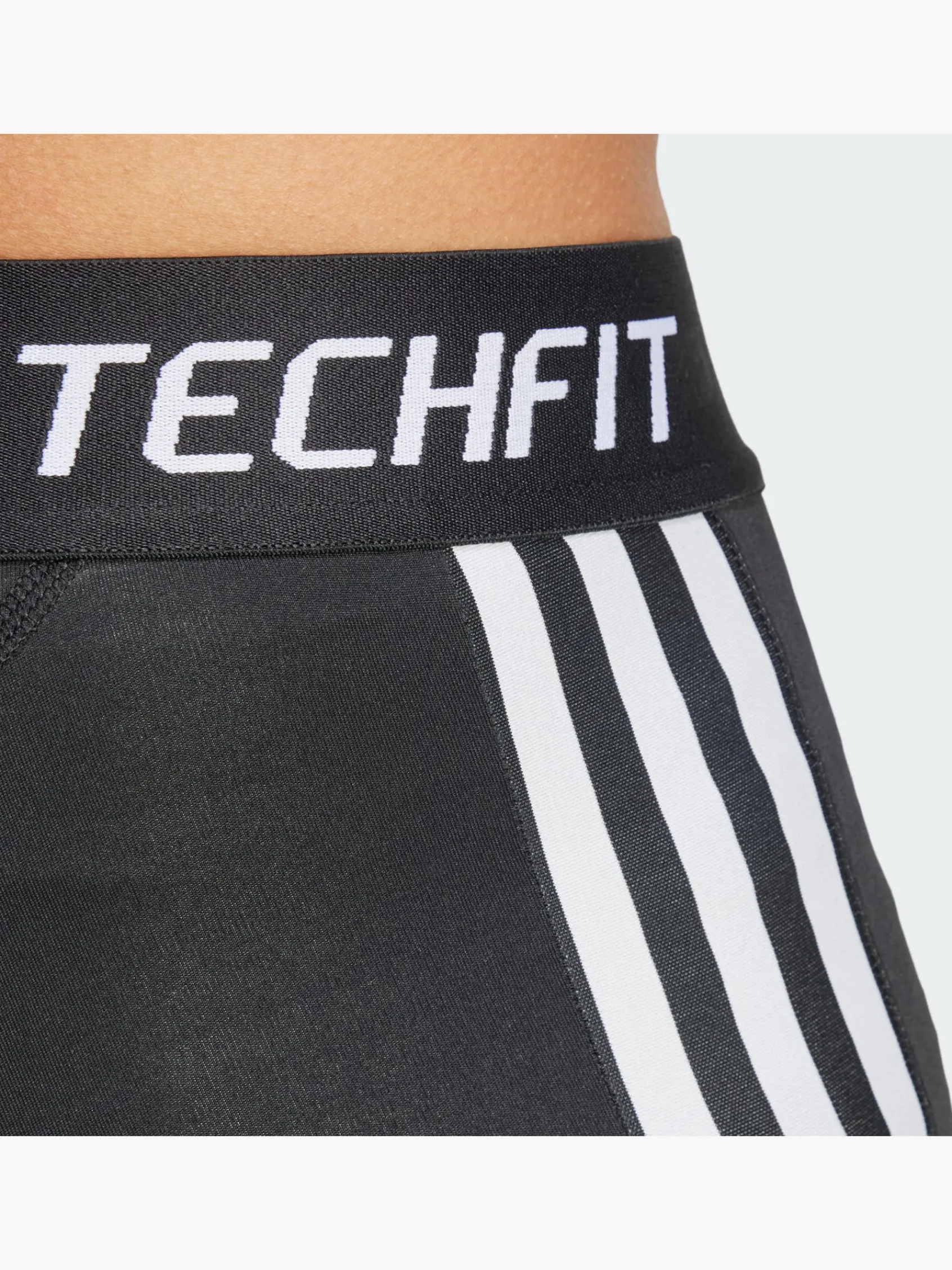 Herren adidas TECHFIT Compression Training 3-Streifen kurze Leggings